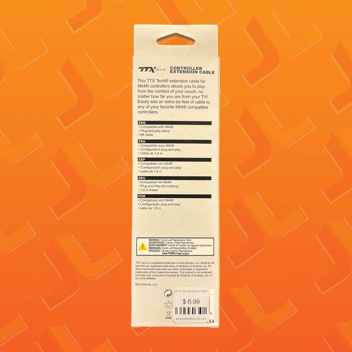 Nintendo 64 Controller Extension Cable