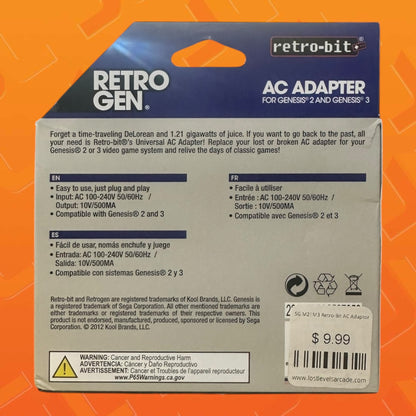 Sega Genesis Model 2 | Model 3 AC Adapter