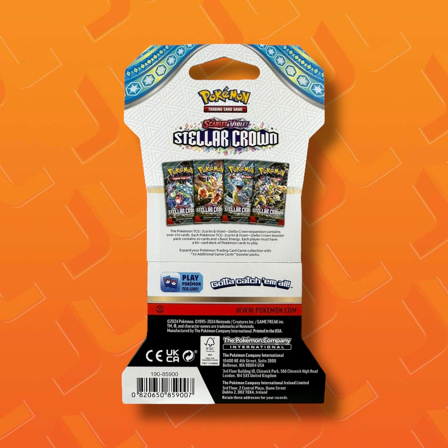 Pokemon -Scarlet & Violet- Stellar Crown Sleeved Booster Pack