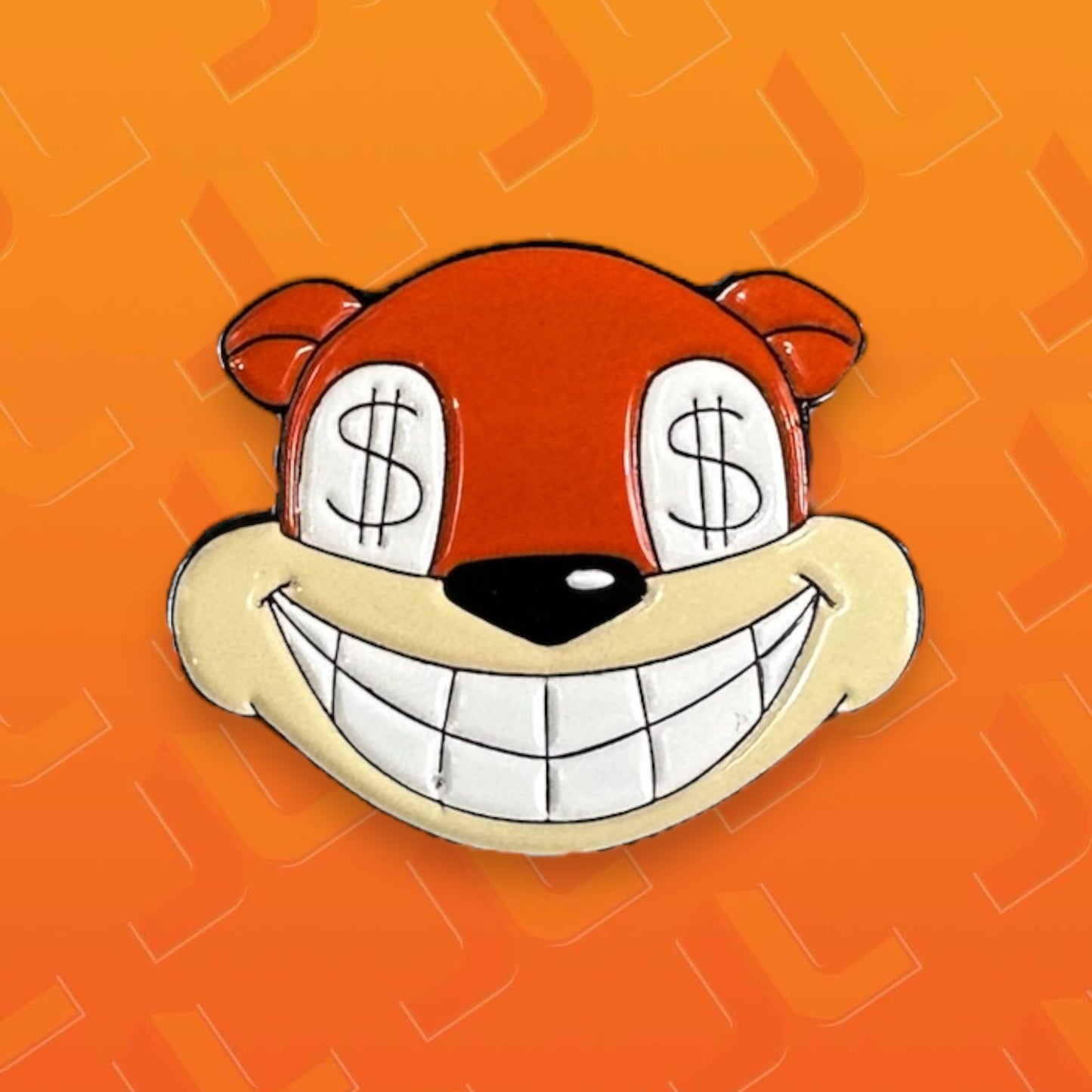 Conker Money Eyes Enamel Pin